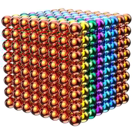 ODIPIE 1000pcs 5mm Magnetic Balls Stress Relief Mix 10 Colors (Mix Color, 1000pcs)