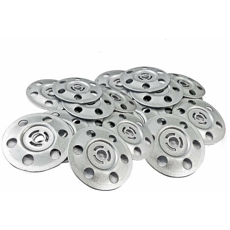 1000pk Metal Insulation Discs 35mm Washers For Plasterboard Wall Ceiling Fixings