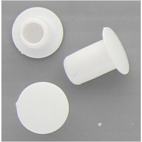 1000PZ COPRIFORO PLASTICA MM. 6 BIANCO