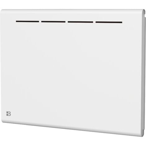 1000W Bestherm Atlas radiatore elettrico orizzontale in ceramica ad inerzia secca, fisso, bianco