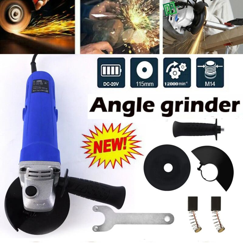 1000W electric angle grinder cutting grinding sanding power tool 115mm disc cut