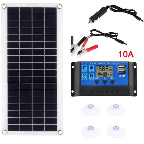 1000W panneau solaire Module solaire 12V cellule solaire avec contrôleur 60A pour téléphone RV voiture MP3 PAD chargeur extérieur batterie alimentation