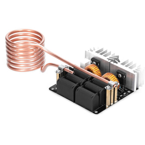 1000W ZVS Module de chauffage à induction ZVS Conducteur de réchauffe de chauffage basse tension avec tube en cuivre pour le bricolage de petites pièces Rencre recuit