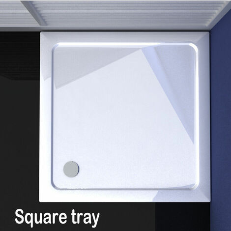 1000x1000x30mm Square Slimline Walk in Wet Romm Stone Resin Shower Tray Base