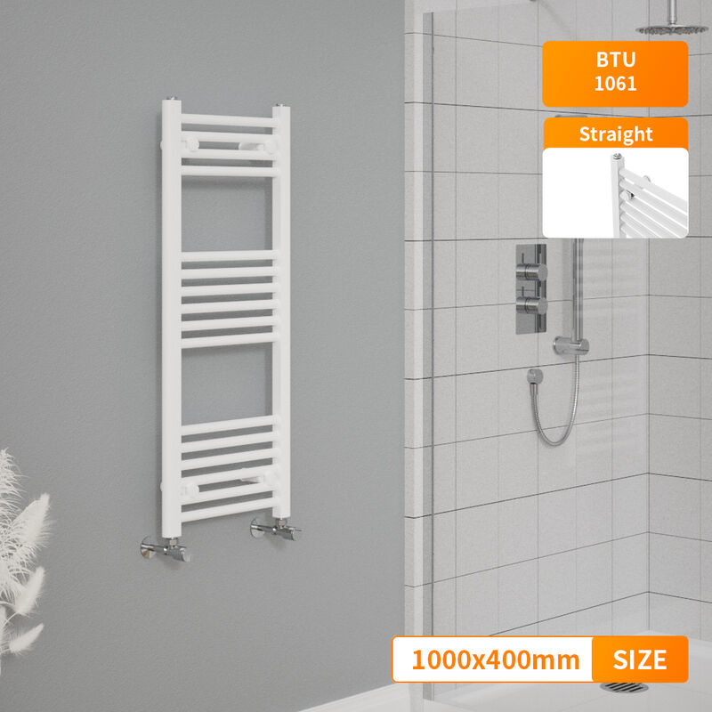 Image of 1000x400mm Straight Modern Heated Towel Rail&hellip;