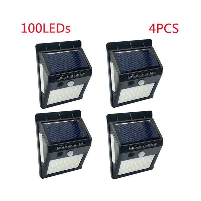 100/144 led Solar Lampe Im Freien Wasserdichte Solar Powered Spotlights pir Motion Sensor Straße Licht für Garten Dekoration 3 Modi,100LED 4PCS | 06916918057903 100/144 led Solar Lampe Im Freien Wasserdichte Solar Powered Spotlights pir Motion Sensor Straße Licht für Garten Dekoration 3 Modi,100LED 4PCS | 06916918057903
