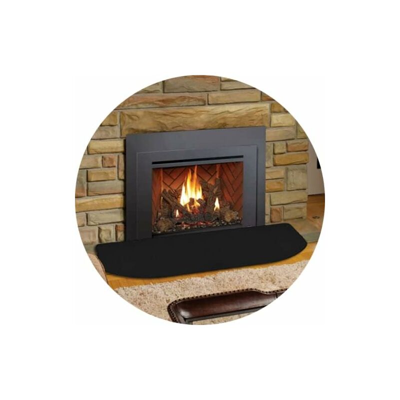 Linghhang - 100x150cm Tapis de cheminée ignifuge en fibre de verre pour cheminée d'intérieur Protection de poêle