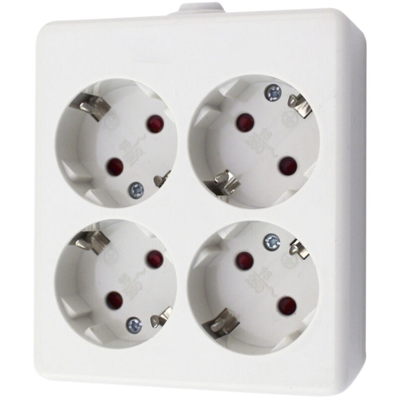 

Base cuadrada 4 tomas sin cable sin cable 3500W 250V (F-BRIGHT 1002504/B) (Blíster)