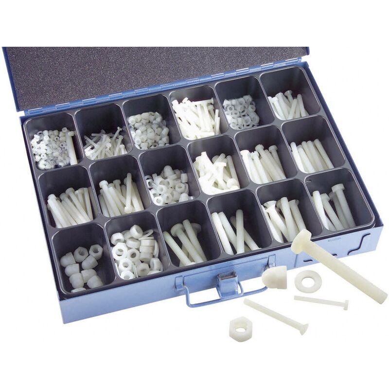 N.a. - 1005 pièces Assortiment de vis en polyamide