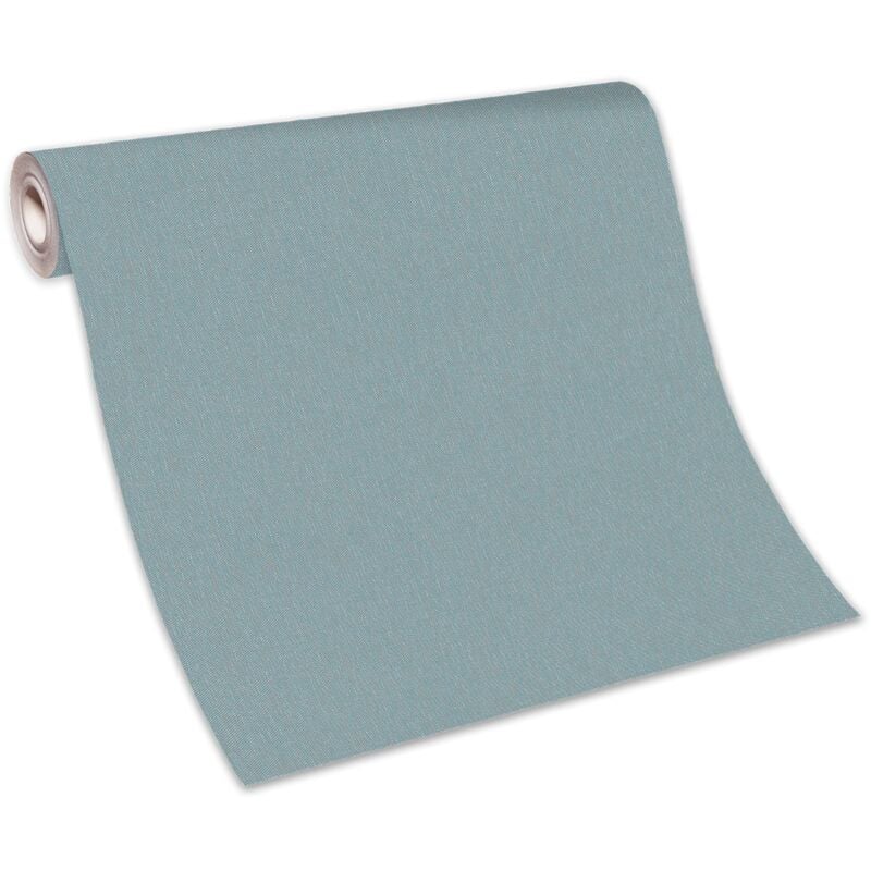 Bricoflor Papier Peint uni turquoise Papier Peint intissé moderne pour salon Tapisserie turquoise pour chambre, cuisine & plus
