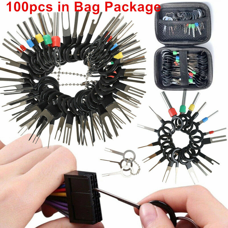 100/76 stücke Puller Werkzeug Autofahrers Kit Drähte Pin Extractor Automotive Stylus Werkzeug Set Auto Terminals Entfernung Demontage Werkzeug,100pcs | 04537365534865