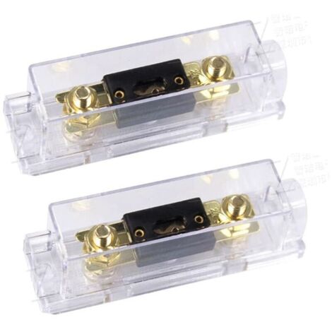 100A Porte-fusible ANL 100A ANL Fusible Lame d'or Voiture Automobile l'audio Puissance sécurité protéger plaqué pour Calibre 0 2 4