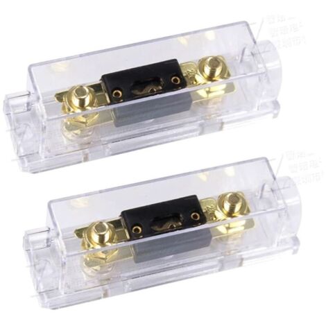 100A Porte-fusible ANL 100A ANL Fusible Lame d'or Voiture Automobile l'audio Puissance sécurité protéger plaqué pour Calibre 0 2 4