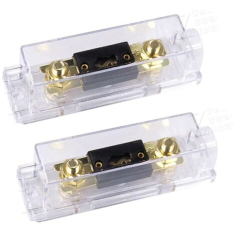 100A Porte-fusible ANL 100A ANL Fusible Lame d'or Voiture Automobile l'audio Puissance sécurité protéger plaqué pour Calibre 0 2 4