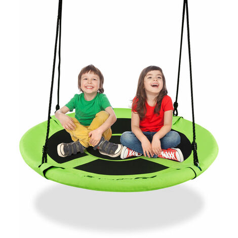 100cm Flying Saucer Tree Swing Indoor Outdoor Children Play Set Adjustable Rope
