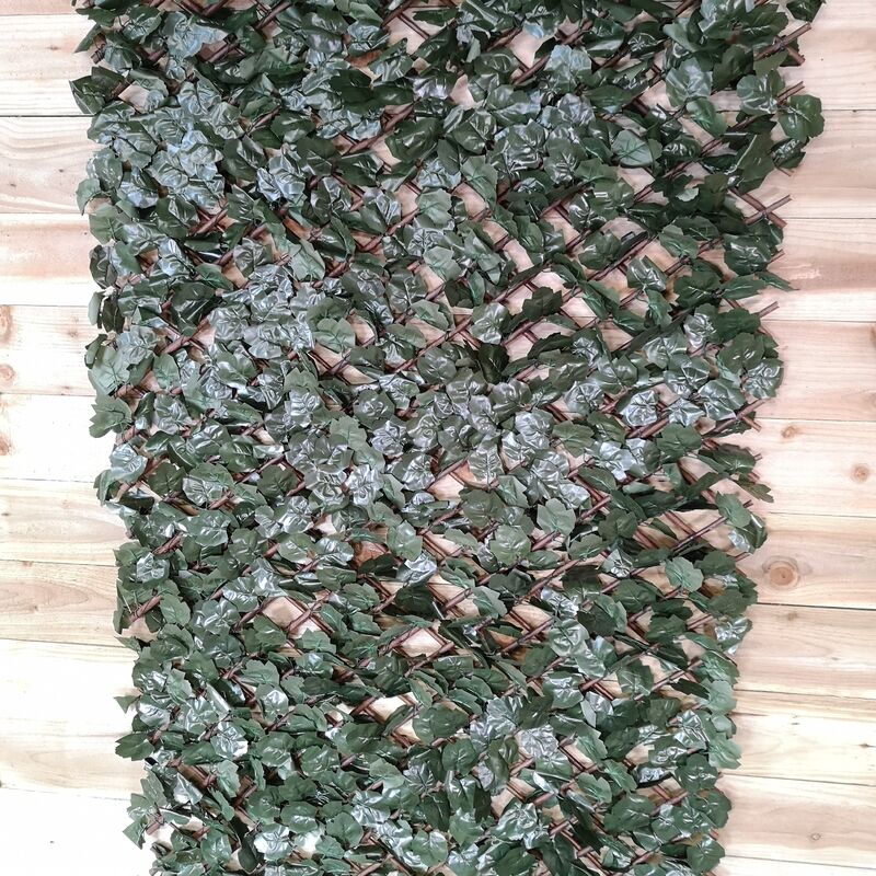 100cm x 200cm Artificial Fence Trellis Screening Privacy Garden - Ivy Leaf