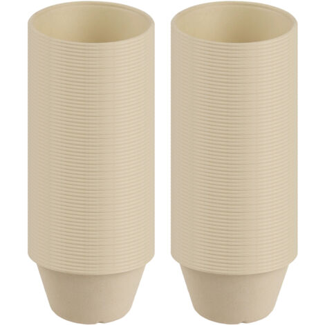 100er-Packung beige Einweg-Papierschalen – EINNENFFER – 1,2 l Fassungsvermögen, ideal für Suppen, Salate, Snacks, perfekt für Meetings, Picknicks und den täglichen Gebrauch