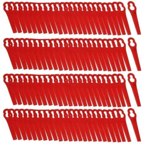 100er-Set Ersatz-Kunststoffklingen für Florabest Lidl FRTA 20 A1 Fat 18B3 FRT18A Trimmerklingen.