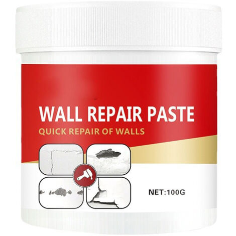 100g High-density wall filler paste – White – Fills wall and tile cracks and joints – Easy to apply