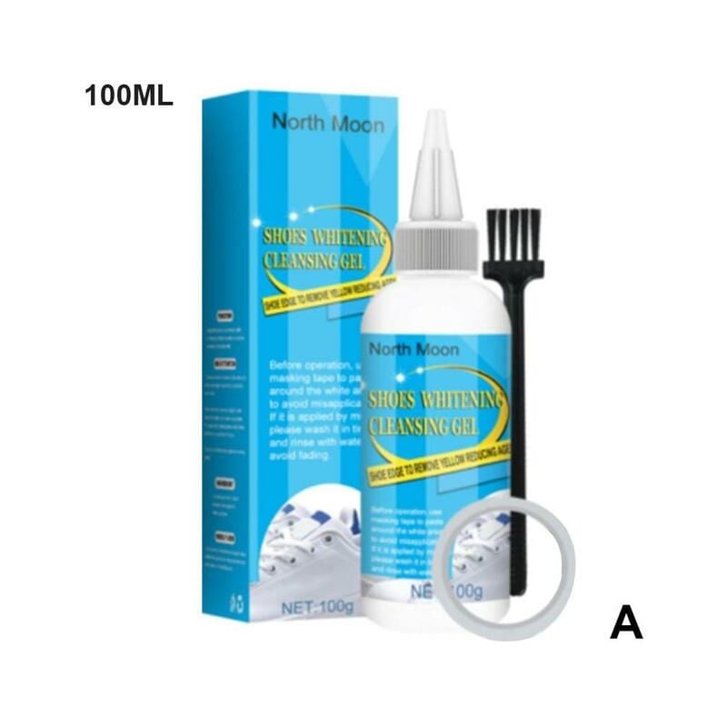100g Weiß Schuhe Reiniger Schuhe Bleaching Reinigung Gel Für Schuh Pinsel Turnschuhe Schuhe Reinigung Mit Machen Up Band T3y7,China,100ml 2 | 04537369846155