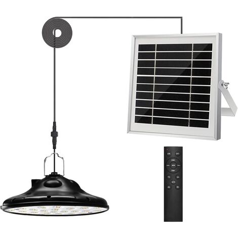 100Leds 1200LM Solar Lights Outdoor,3 Mode Solar Hanging Lights,Adjustable Solar Panel,4 Brightness with Remote Control,IP66 Waterproof Led Lights for Garden,Camping/Pergola/Balcony/Terrace