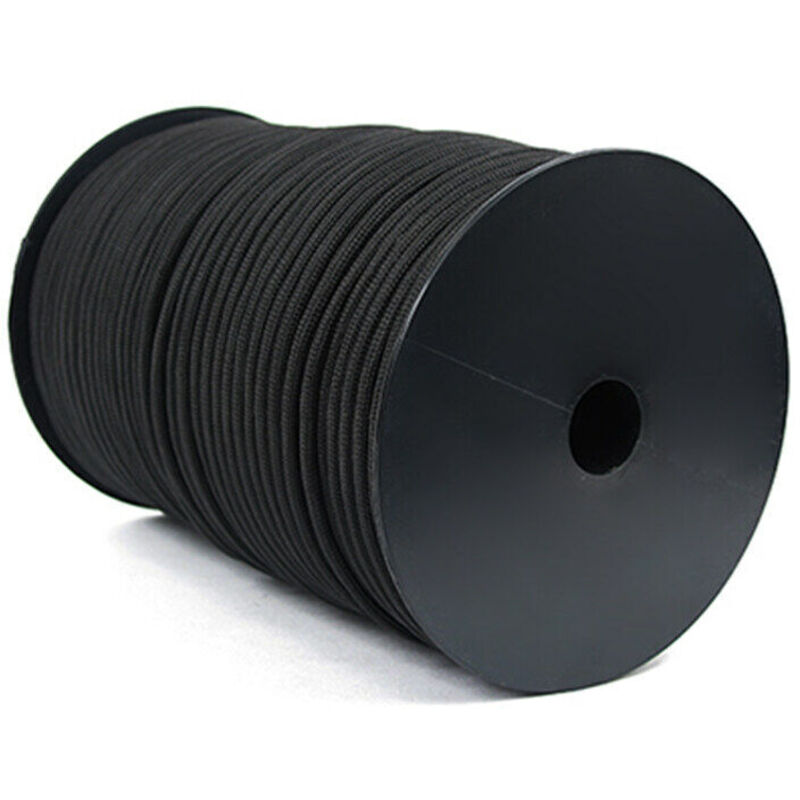 100M 550 Type Parachute Corde Paracord Longe Corde 9 Strand Cores Tente de Sauvetage Randonnée Corde Rouleau (Noir)