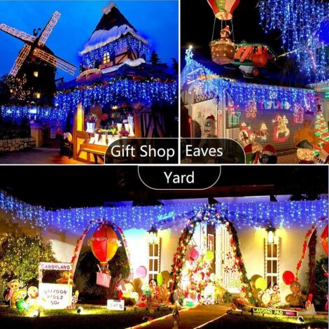 100M 800 LED String Lights Carnevale Matrimonio Esterno Interno Giardino Illuminazione (Blu)