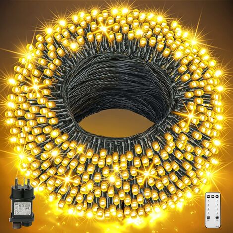 BESTA - 100M 1000 LED Noël LED Guirlande Lumineuse Extérieure Fée