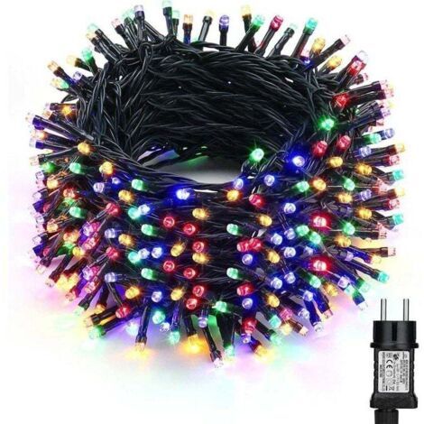 100m Guirlande Luminuese Extérieur LED 1000 LED Multicolore avec Prise pour Noël Mariage Fête Maison Jardin