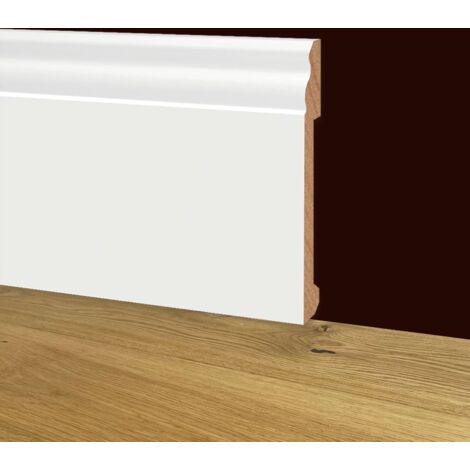 100ml di Battiscopa DUCALE in POLIMERI EqualWood HI-TEC 170x14x2000mm - BIANCO