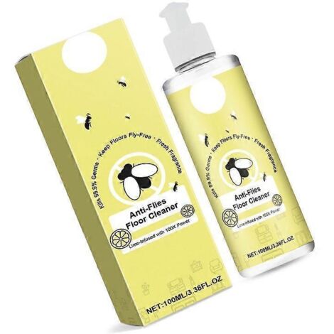 100ml liquide d'entretien pour sols, lutte anti-mouches, propreté impeccable, élimination insectes, nettoyant sol efficace, contrôle infestation, surface sans taches.