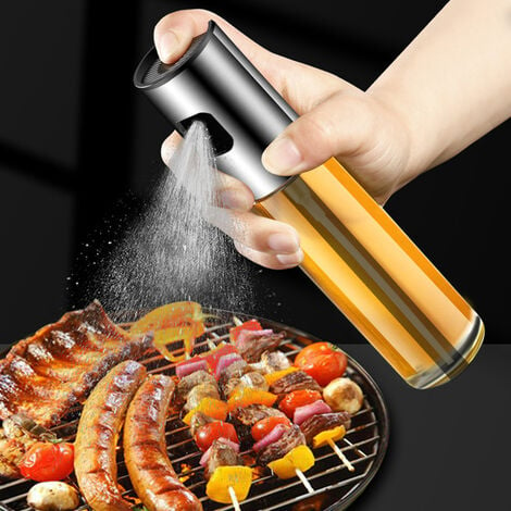 Huile Spray Domestique Vaporisateur D'Huile Spray Verre Presse Cuisine Huile  barbecue Cuisine Étanches Huile Top Sans Manches, Mode en ligne