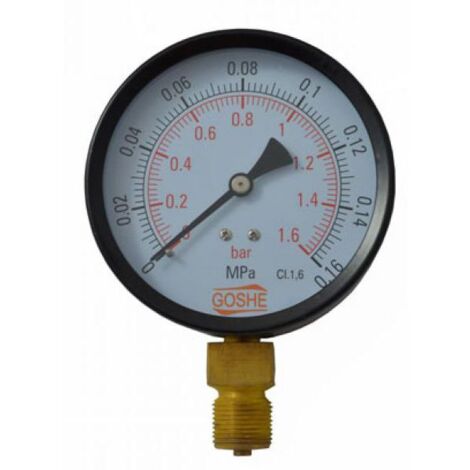 100mm 1 Bar Side Entry Manometer Pressure Gauge M20x1,5 + 1/2" BSP Reduction