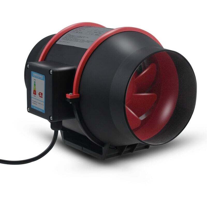 Sunxury - 100mm Aérateur Extracteur d'air de Conduit Ventilateur Axial de Gaine 310m³/h,Ventilateur de tuyau de suralimentation 110v220v