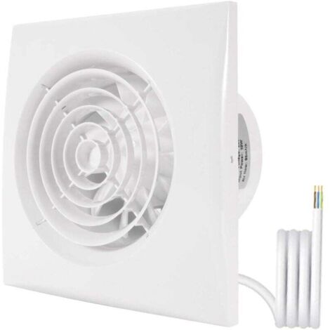 100mm Bathroom Air Extractor Fan - Wall/Ceiling Duct Fan