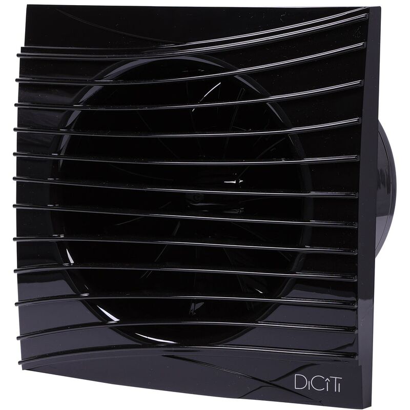 100mm Duct Size Obsidian Black Standard Ventilation Fan Air Flow Extractor