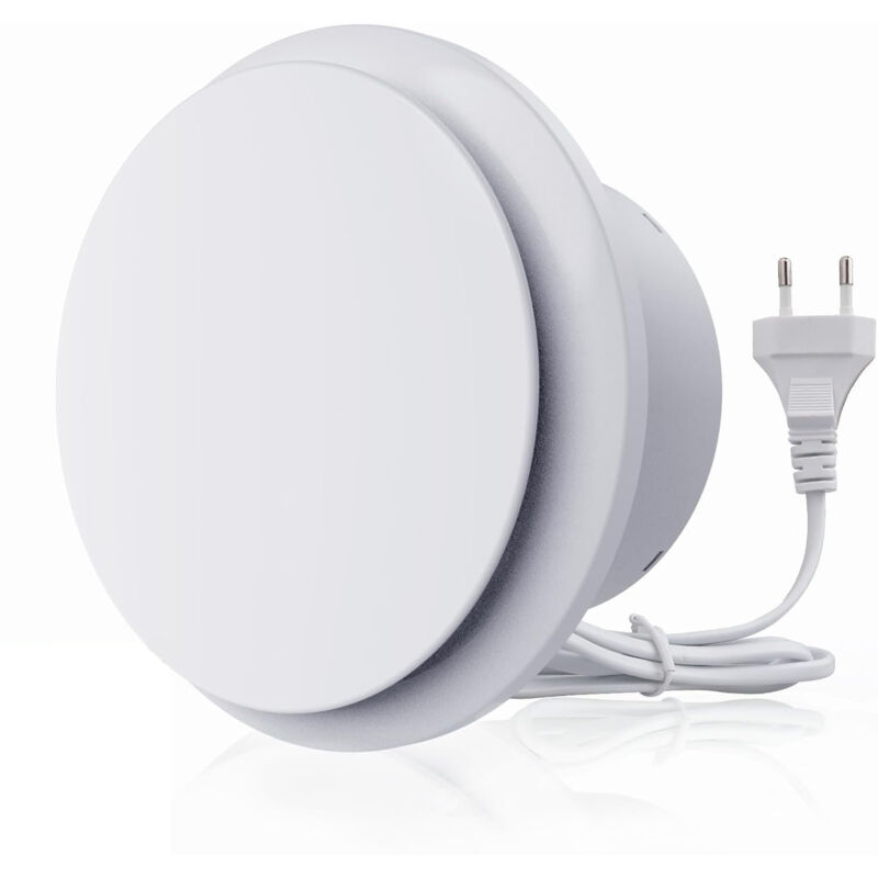 Roleader - 100mm Extracteur d'air 130m³/h 15W, Fonctionnement silencieux Ventilateur d'extraction à fort débit d'air, Économe en énergie, Pour Salle