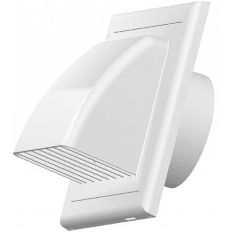AWENTA 100mm Grille d'aération Vents couvrant retour ABS blanc couvercle extérieur