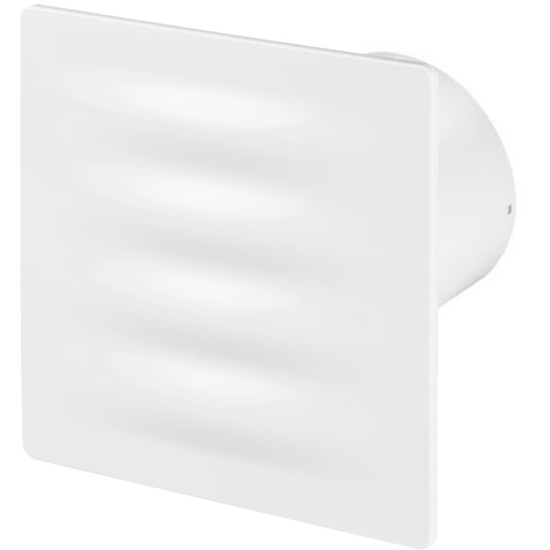 Ventilateur salle de bain avec capteur d'humidité 100mm Blanc abs