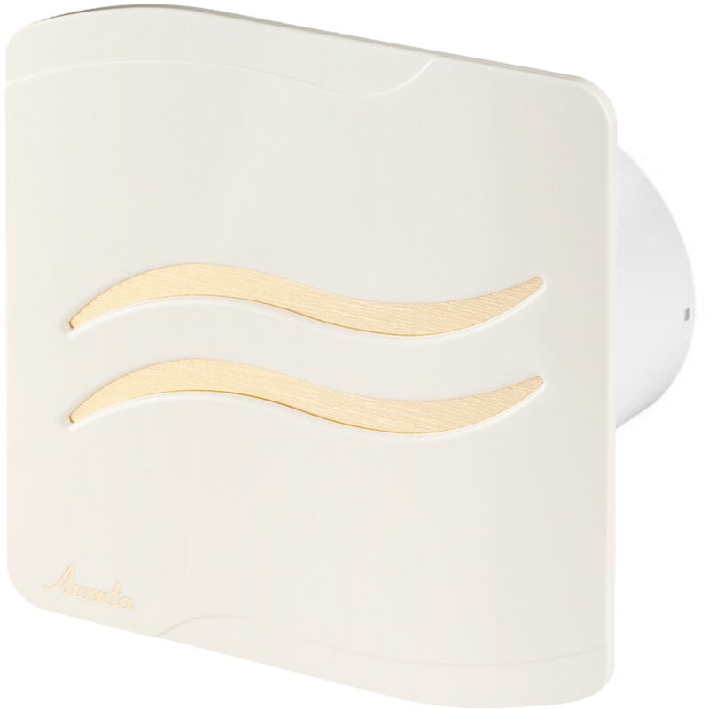 Ventilateur salle de bain extracteur d'air capteur d'humidité 100mm Ecru