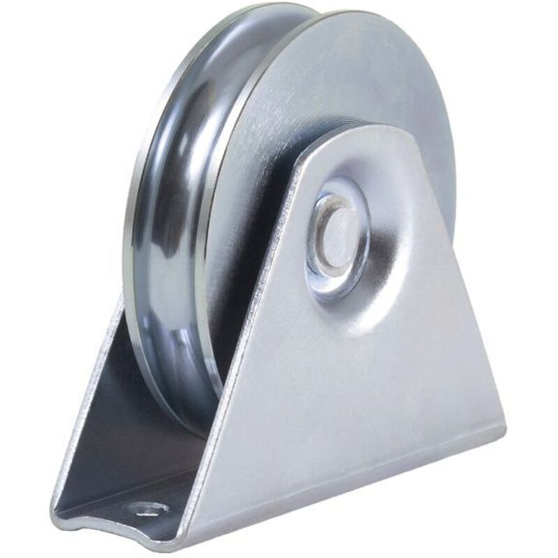 100mm Round groove wheel in fixed bracket groove wheel for gate