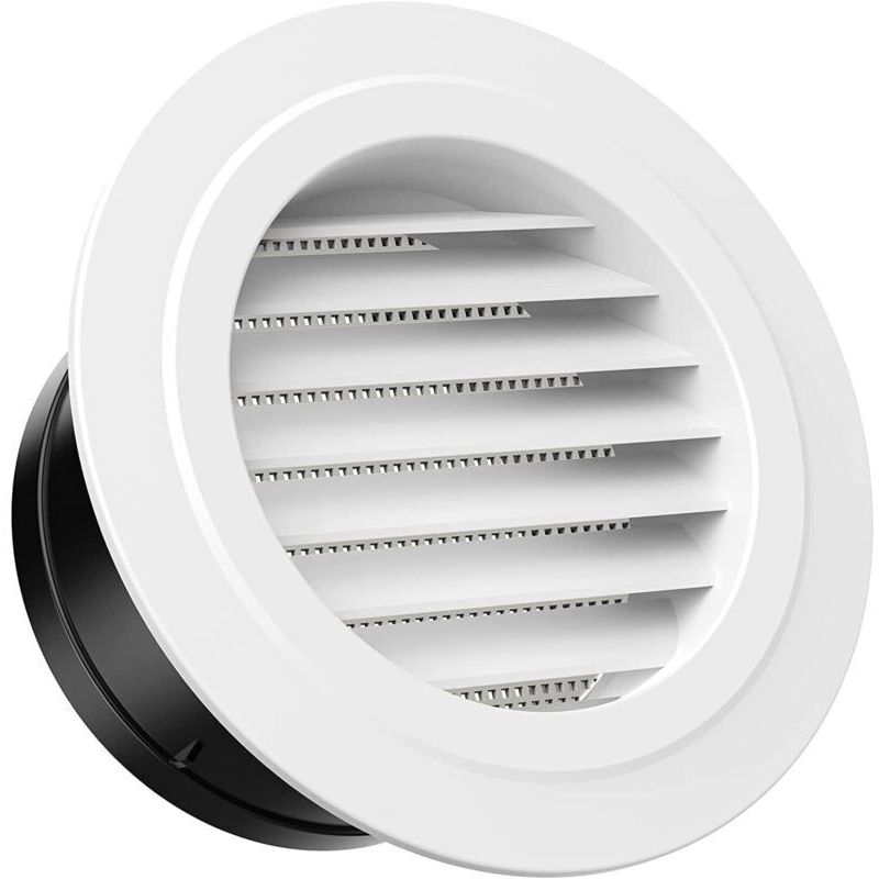 Image of 100mm round plastic ventilation grille with&hellip;