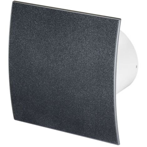 100mm Standard Extractor Fan Graphite Structure Front Panel ESCUDO Wall Ceiling Ventilation