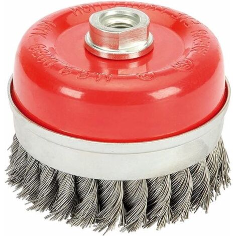 100mm x M14 Knurled Wire Cup Brush for Expert 41450