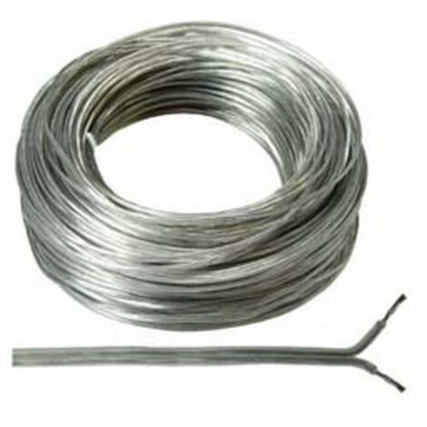 100MT CAVO ELETTRICO BIPOLARE PIATTINA COSTA STRETTA ARGENTO 2x mq.0,50