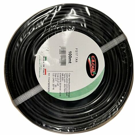 CAVO CORDA UNIPOLARE FILO ELETTRICO METRO FS17 EX N07VK 10 16 25 35 mm