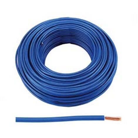 100MT CAVO ELETTRICO UNIPOLARE ANTIFIAMMA BLU FS17 - 1x mmq.4 colore blu