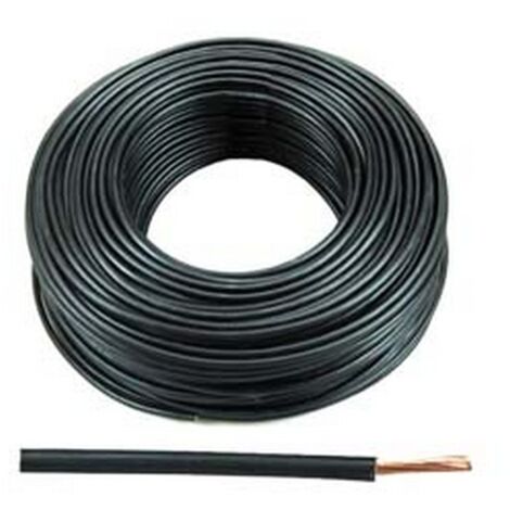 100MT CAVO ELETTRICO UNIPOLARE ANTIFIAMMA NERO FS17 - 1x mmq.4 colore nero