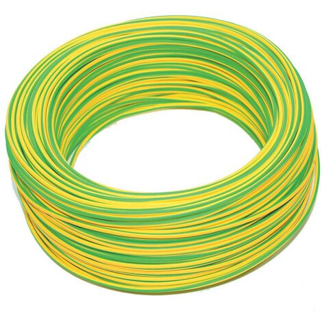 Cavo elettrico unipolare antifiamma giallo/verde - 1x mmq.1,5 colore  giallo/verde