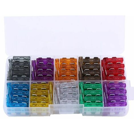100P/Box Standard Lead Fuse 2A-35A Blade Pad Kit for Car Motorcycle